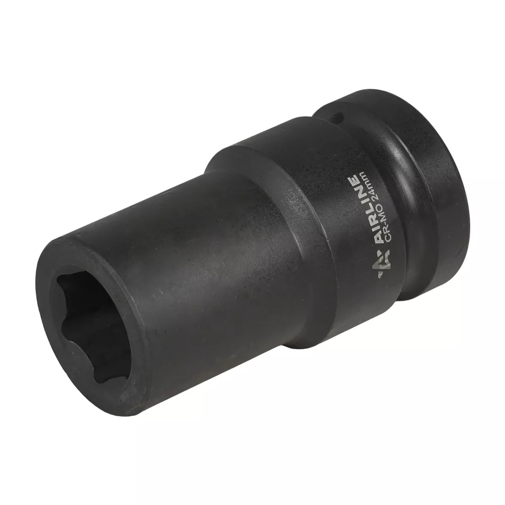 Головка ударная торцевая 1DR шестигранная 24мм, L=90мм - Артикул ATAS096 - Производитель Airline - Фото, Отзывы, Цены 