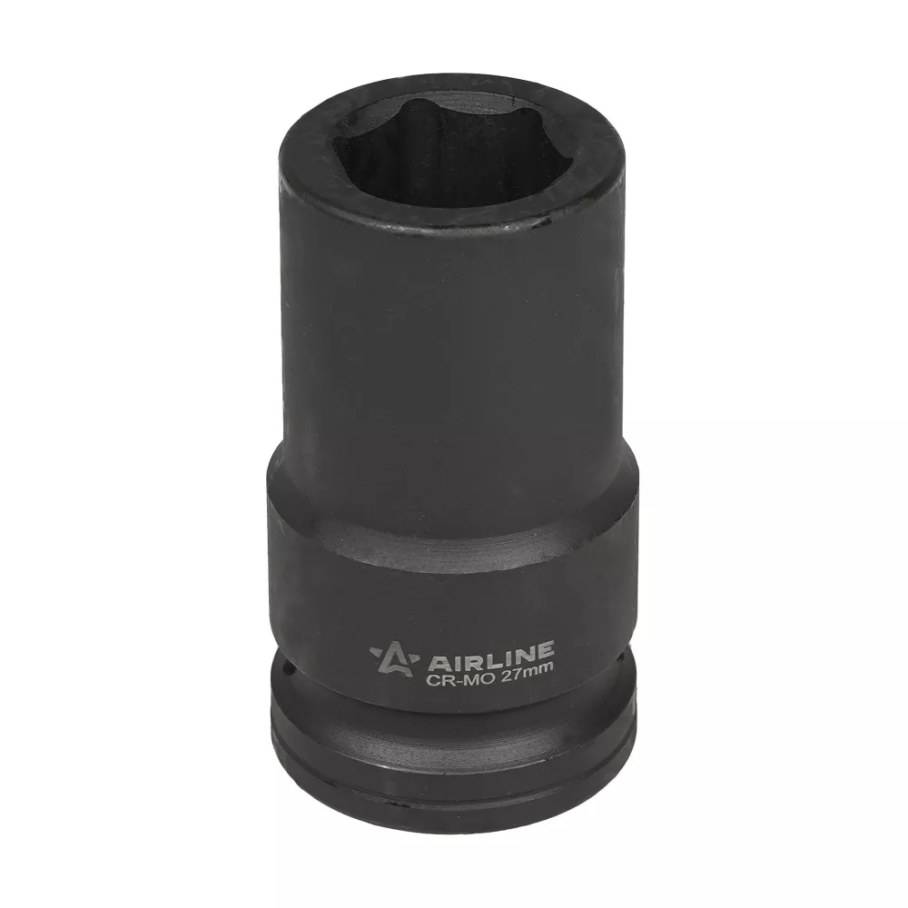 Головка ударная торцевая 1DR шестигранная 27мм, L=90мм - Артикул ATAS097 - Производитель Airline - Фото, Отзывы, Цены 