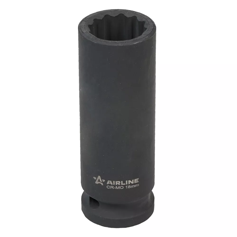 Головка ударная торцевая 1/2DR двенадцатигранная 18мм L=78мм - Артикул ATAS149 - Производитель Airline - Фото, Отзывы, Цены 