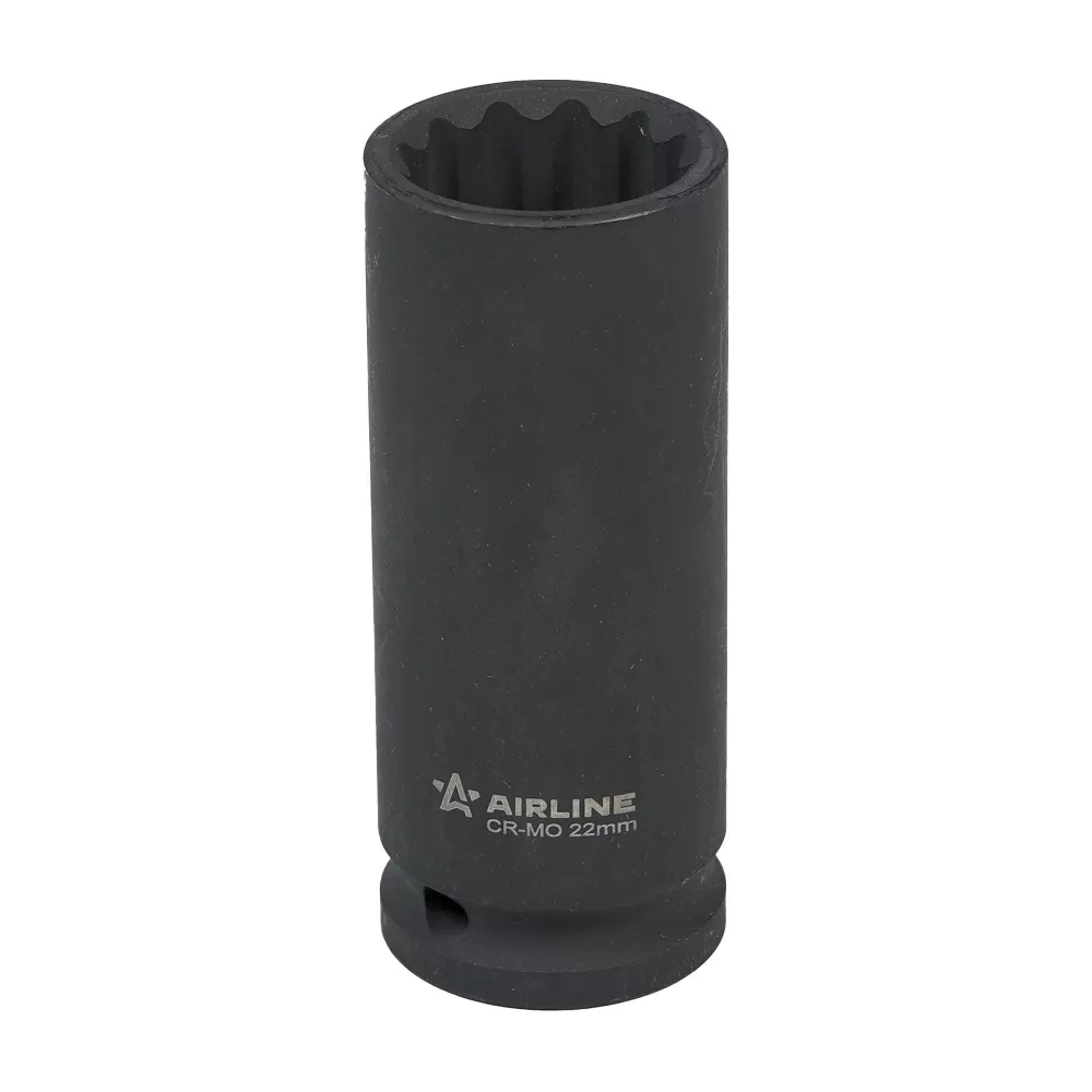 Головка ударная торцевая 1/2DR двенадцатигранная 22мм L=78мм - Артикул ATAS152 - Производитель Airline - Фото, Отзывы, Цены 