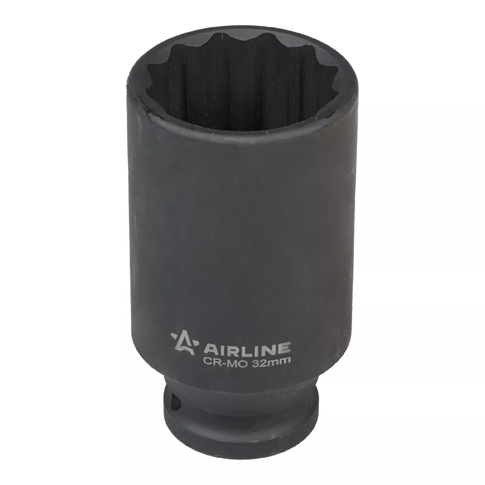 Головка ударная торцевая 1/2DR двенадцатигранная 32мм L=78мм - Артикул ATAS156 - Производитель Airline - Фото, Отзывы, Цены 