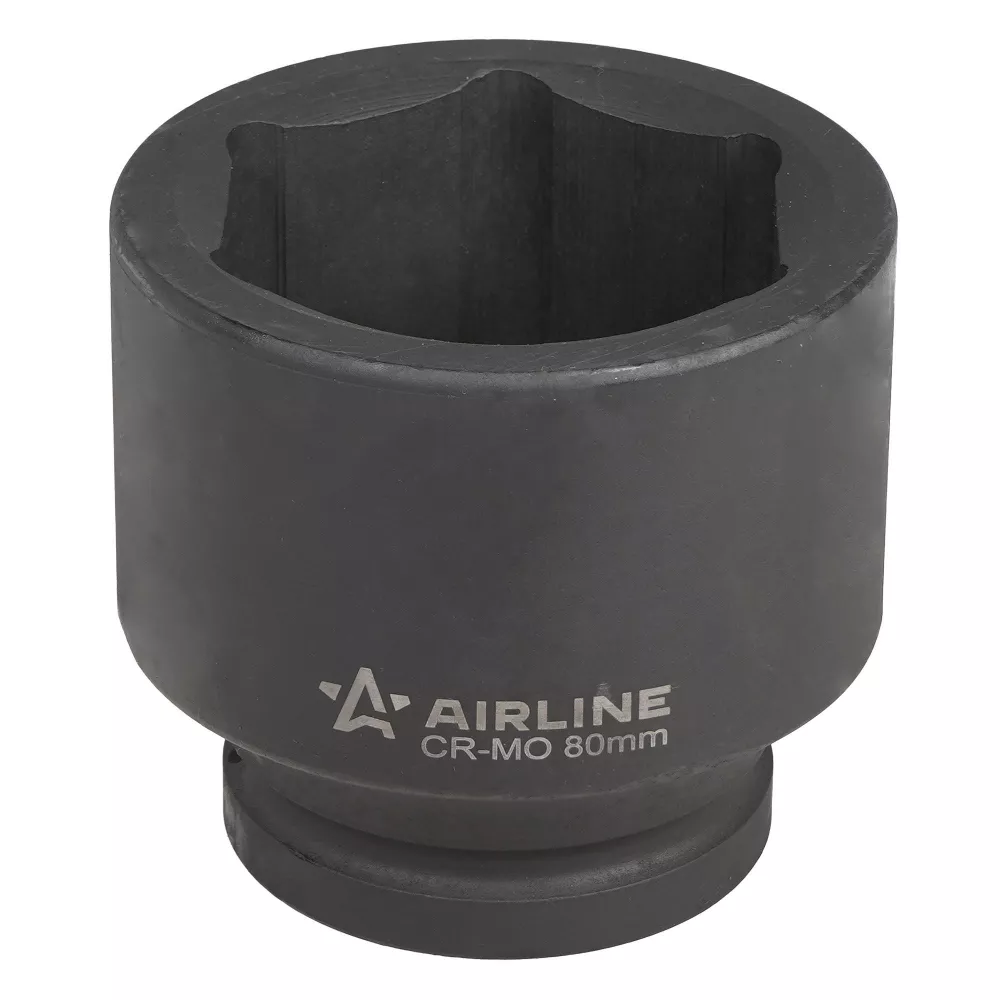 Головка ударная торцевая 1-1/2DR шестигранная 80мм, L=100мм - Артикул ATAS710 - Производитель Airline - Фото, Отзывы, Цены 