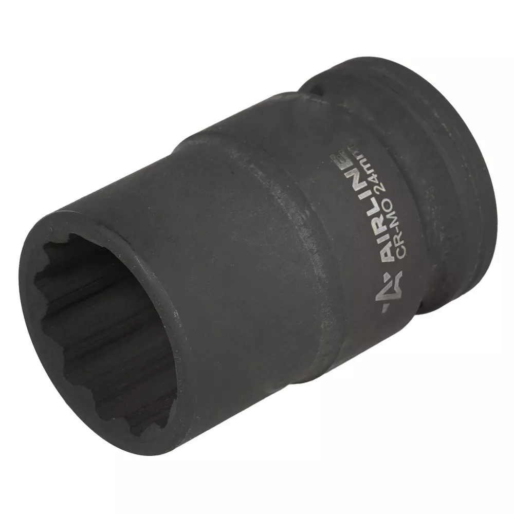 Головка ударная торцевая 3/4DR двенадцатигранная 24мм, L=56мм - Артикул ATAS808 - Производитель Airline - Фото, Отзывы, Цены 