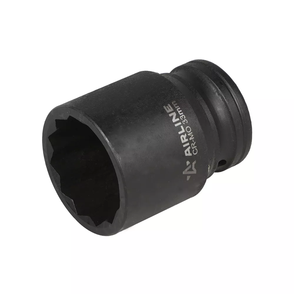 Головка ударная торцевая 3/4DR двенадцатигранная 33мм, L=56мм - Артикул ATAS817 - Производитель Airline - Фото, Отзывы, Цены 