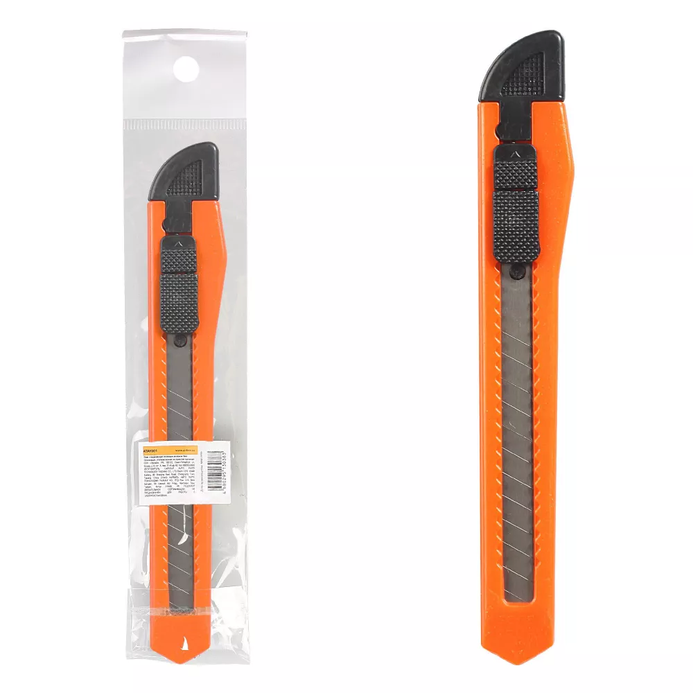 Нож с выдвижным сменным лезвием пластик 9мм - Артикул ATAY001 - Производитель Airline - Фото, Отзывы, Цены 