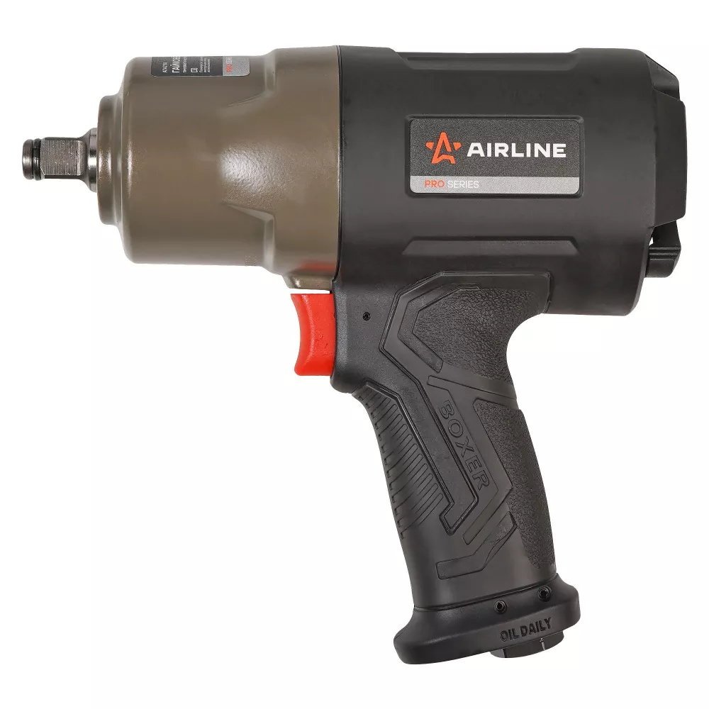Гайковерт пневматический ударный композитный 1/2DR 1890Нм PRO - Артикул ATAZ114 - Производитель Airline - Фото, Отзывы, Цены 