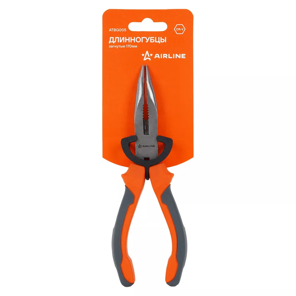 Длинногубцы загнутые 170мм - Артикул ATBG005 - Производитель Airline - Фото, Отзывы, Цены 