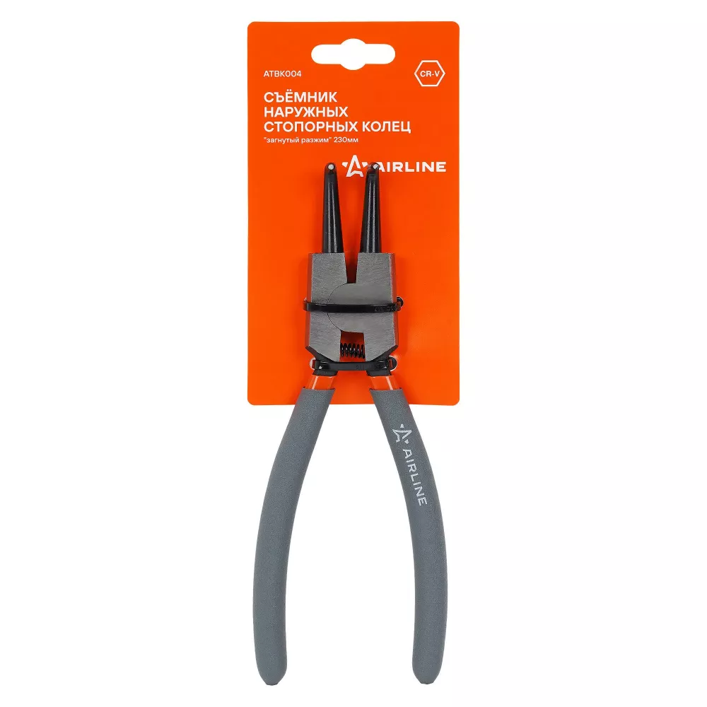 Съёмник наружных стопорных колец "загнутый разжим" 230мм - Артикул ATBK004 - Производитель Airline - Фото, Отзывы, Цены 