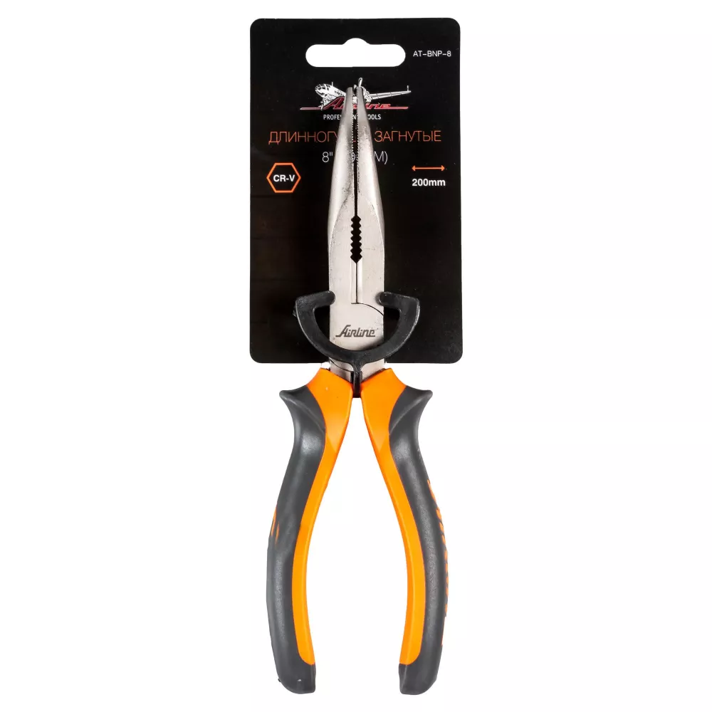 Длинногубцы загнутые 200мм - Артикул ATBNP8 - Производитель Airline - Фото, Отзывы, Цены 