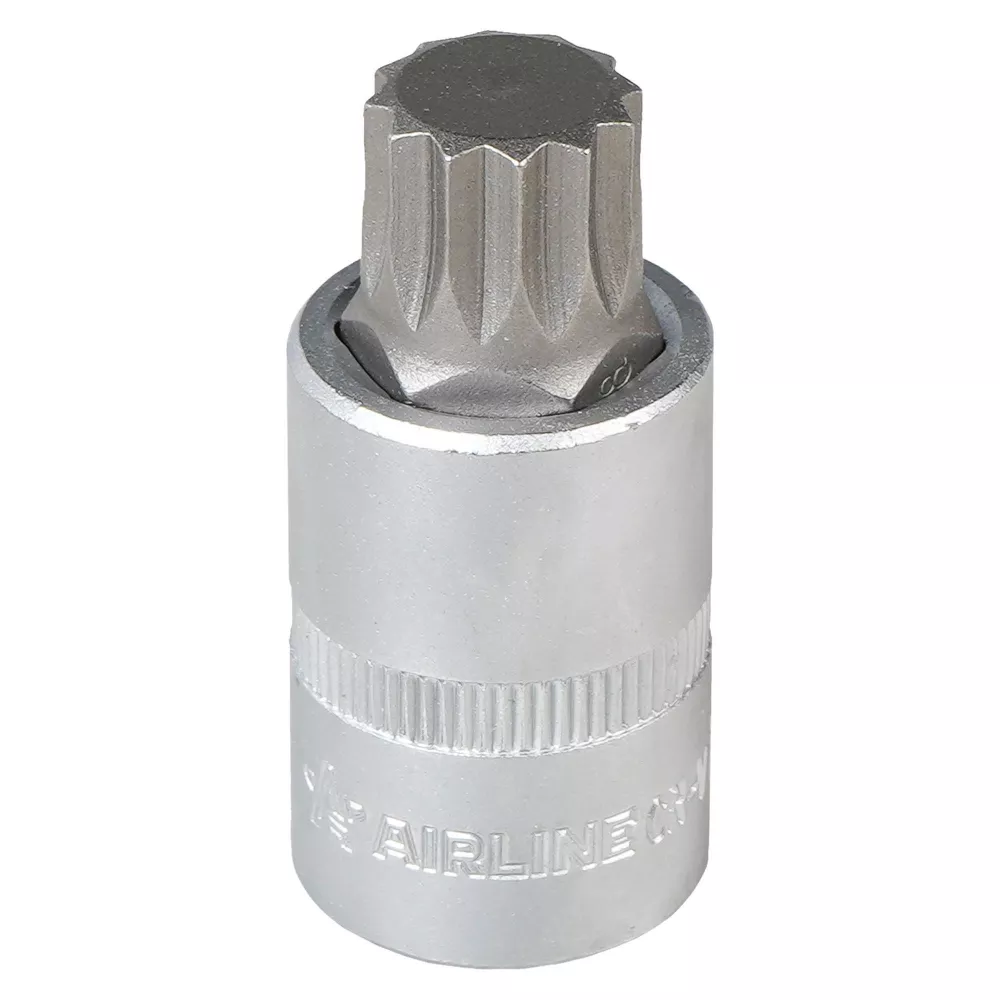 Головка торцевая 1/2 со вставкой SPLINE M18, L=55мм - Артикул ATBS65 - Производитель Airline - Фото, Отзывы, Цены 