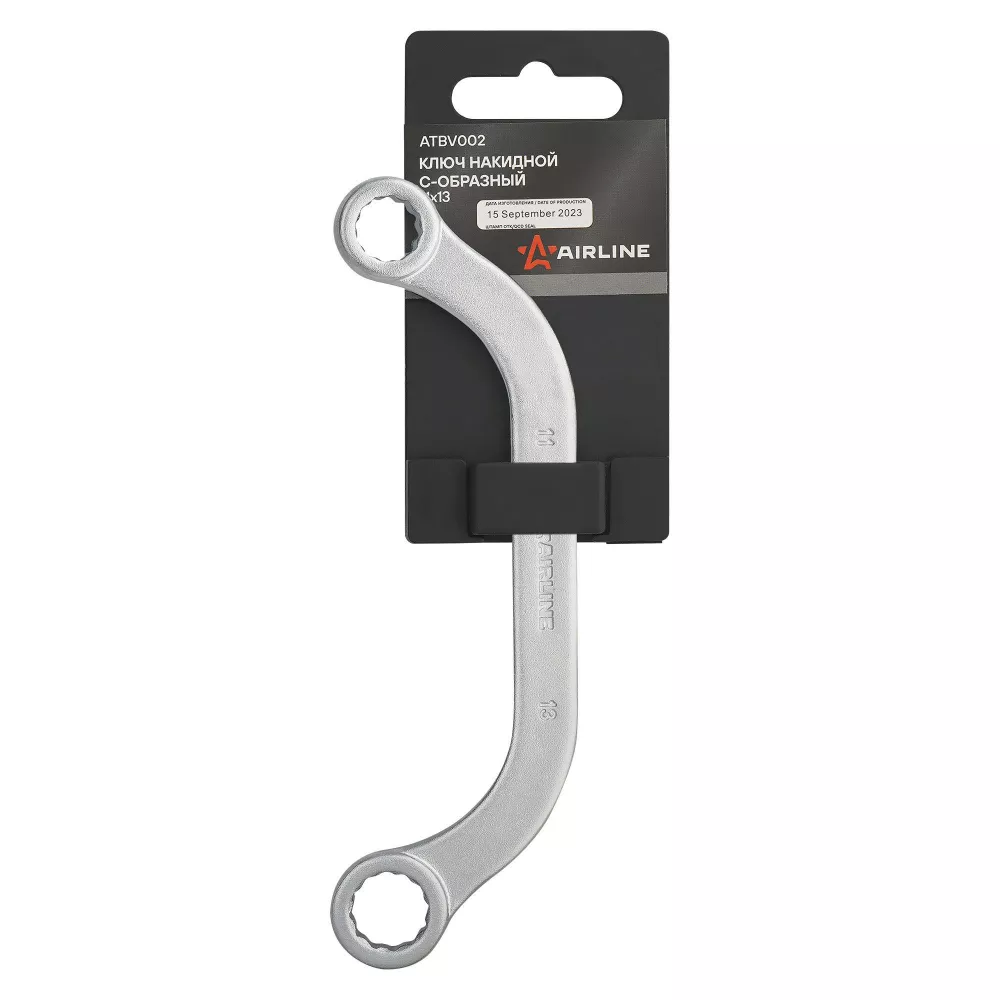 Ключ накидной С-образный 11х13мм PRO пласт.подвес - Артикул ATBV002 - Производитель Airline - Фото, Отзывы, Цены 