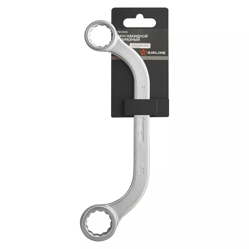 Ключ накидной С-образный 21х22мм PRO пласт.подвес - Артикул ATBV005 - Производитель Airline - Фото, Отзывы, Цены 