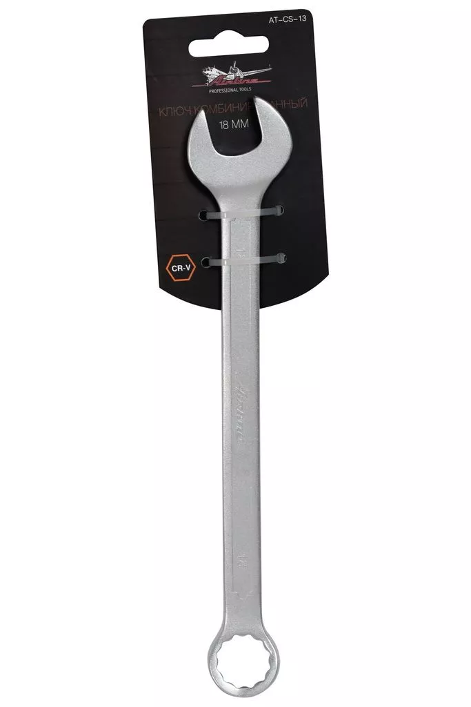 Ключ комбинированный 18мм PRO пласт.подвес - Артикул ATCS13 - Производитель Airline - Фото, Отзывы, Цены 