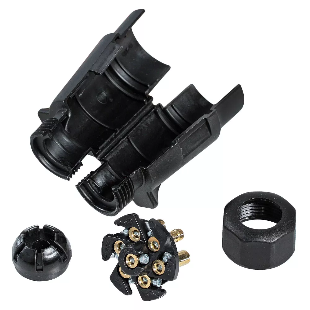 Вилка прицепа 12В 7 контактов пластик - Артикул ATE01 - Производитель Airline - Фото, Отзывы, Цены 