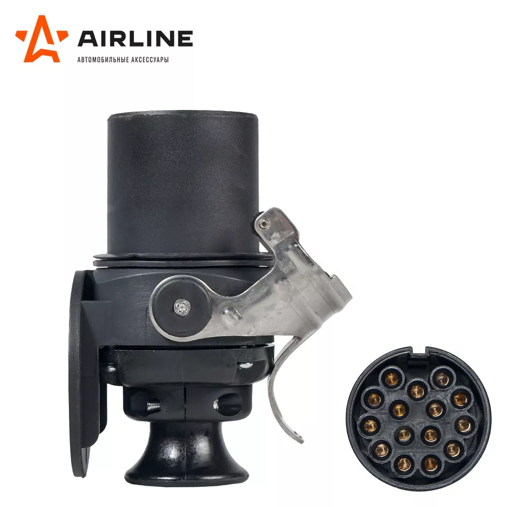 Вилка прицепа/тягача 24В 15 контактов пластик - Артикул ATE44 - Производитель Airline - Фото, Отзывы, Цены 