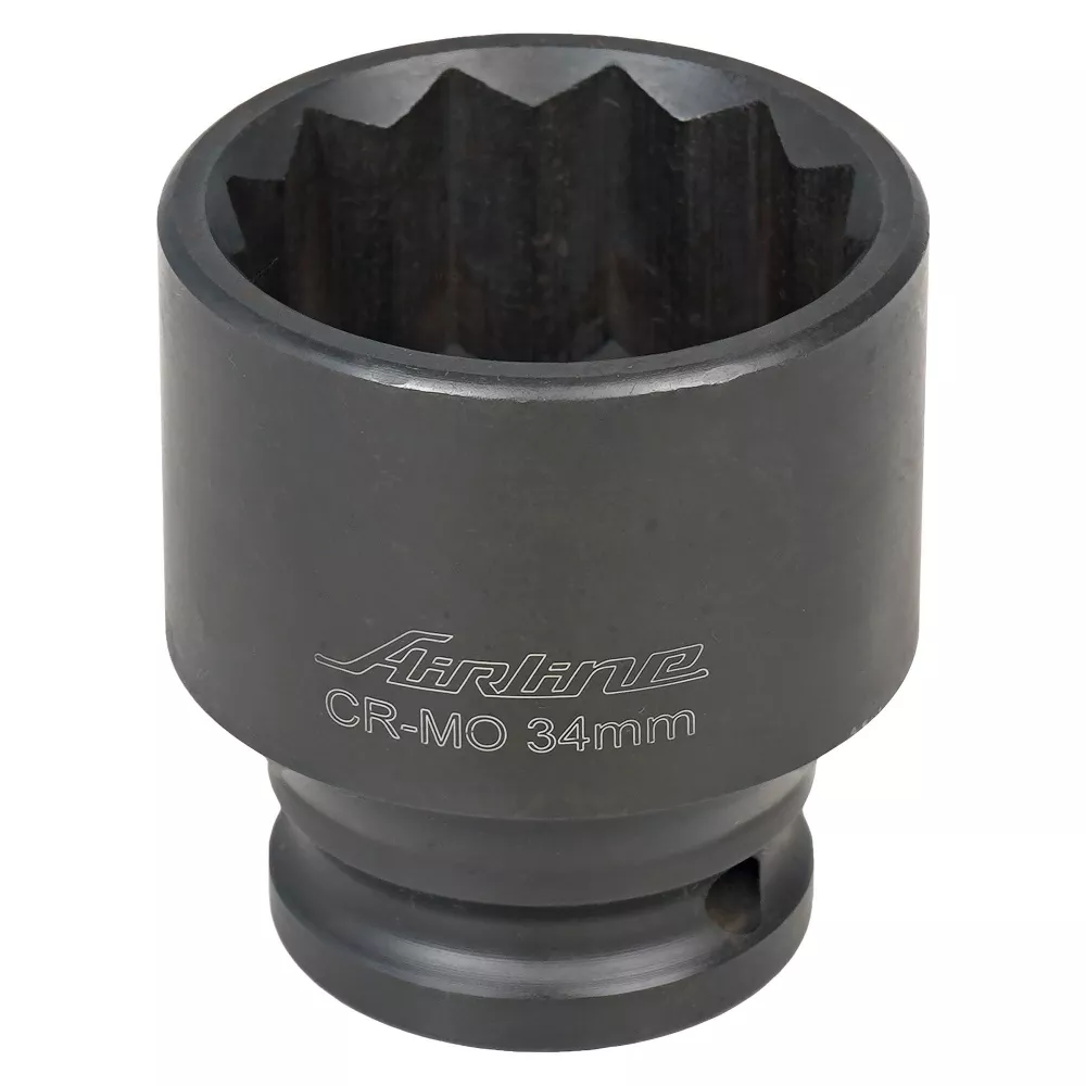 Головка ударная торцевая 1/2DR двенадцатигранная 34мм, L=50мм - Артикул ATIS1248 - Производитель Airline - Фото, Отзывы, Цены 