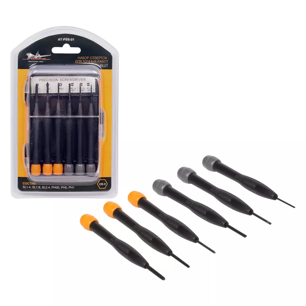 Набор отвёрток для точных работ 6 пр., пласт футляр - Артикул ATPSS01 - Производитель Airline - Фото, Отзывы, Цены 