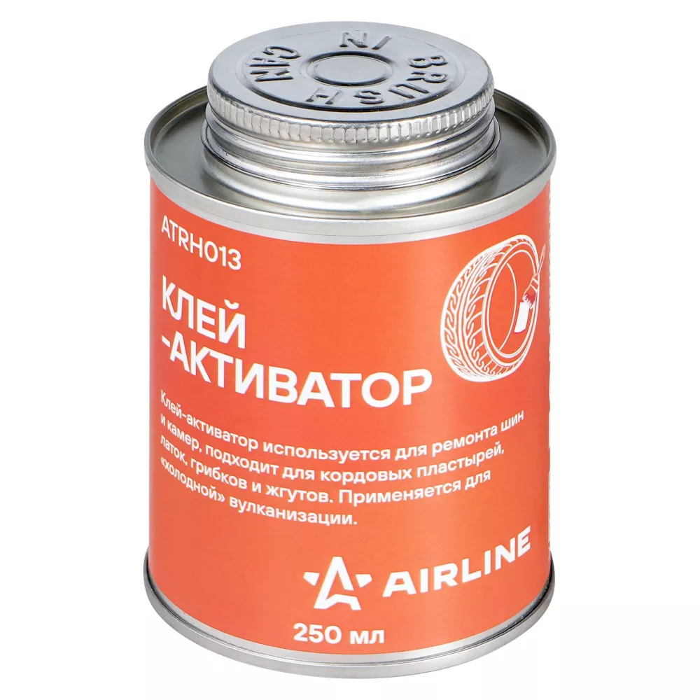 Клей-активатор для ремонта шин и камер, банка, 250мл - Артикул ATRH013 - Производитель Airline - Фото, Отзывы, Цены 