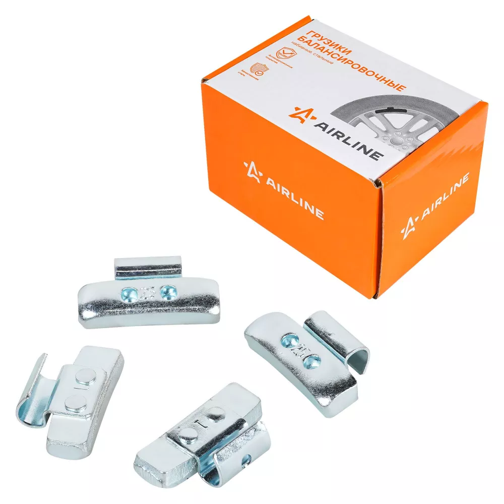 Груз балансировочный стальной для литых дисков 25 гр, 100 шт - Артикул ATRK143 - Производитель Airline - Фото, Отзывы, Цены 