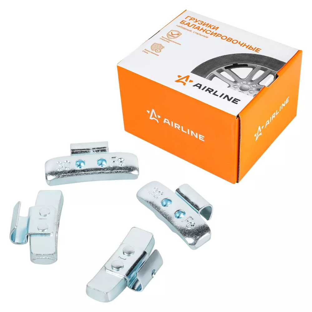 Груз балансировочный стальной для литых дисков 30 гр, 100 шт - Артикул ATRK144 - Производитель Airline - Фото, Отзывы, Цены 