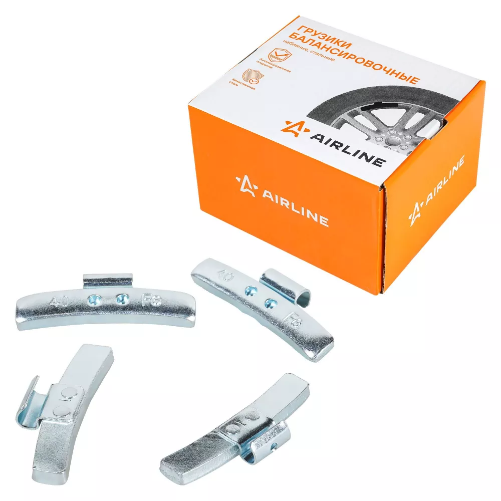 Груз балансировочный стальной для литых дисков 40 гр, 50 шт - Артикул ATRK146 - Производитель Airline - Фото, Отзывы, Цены 