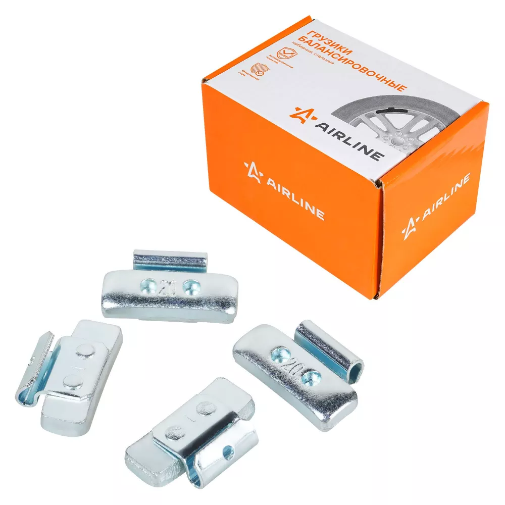 Груз балансировочный стальной для стальных дисков 20 гр, 100 шт - Артикул ATRK154 - Производитель Airline - Фото, Отзывы, Цены 