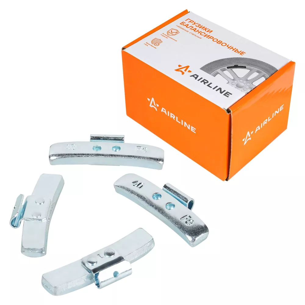 Груз балансировочный стальной для стальных дисков 40 гр, 50 шт - Артикул ATRK158 - Производитель Airline - Фото, Отзывы, Цены 