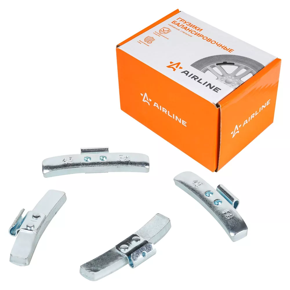 Груз балансировочный стальной для стальных дисков 45 гр, 50 шт - Артикул ATRK159 - Производитель Airline - Фото, Отзывы, Цены 