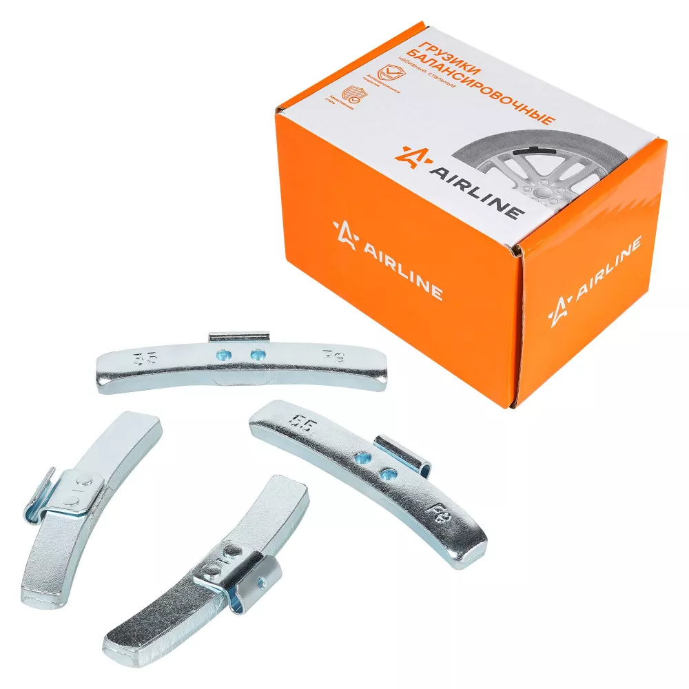 Груз балансировочный стальной для стальных дисков 55 гр, 50 шт - Артикул ATRK161 - Производитель Airline - Фото, Отзывы, Цены 