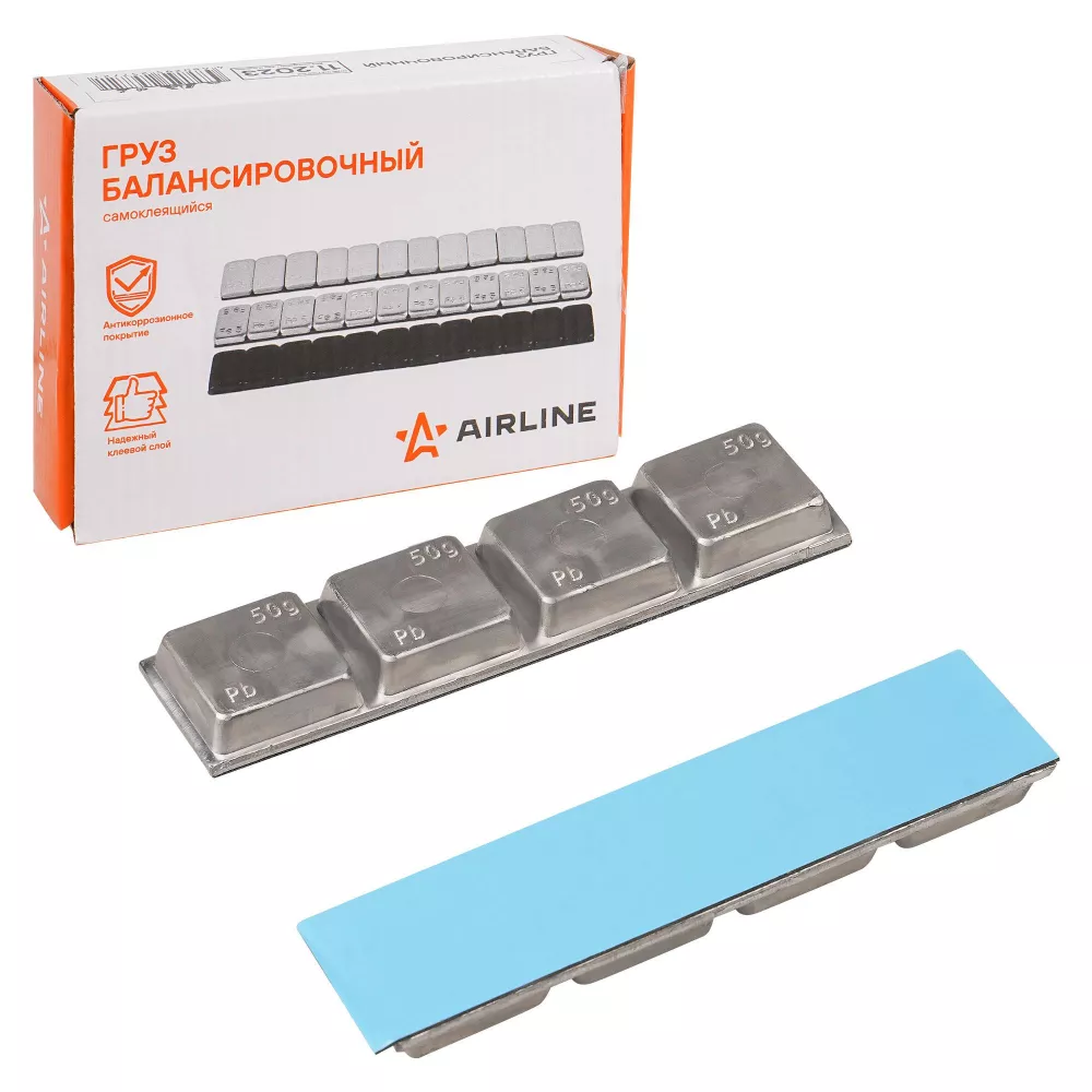 Груз балансировочный самоклеящийся свинцовый грузовой, 4*50гр, 15 шт. - Артикул ATRK202 - Производитель Airline - Фото, Отзывы, Цены 