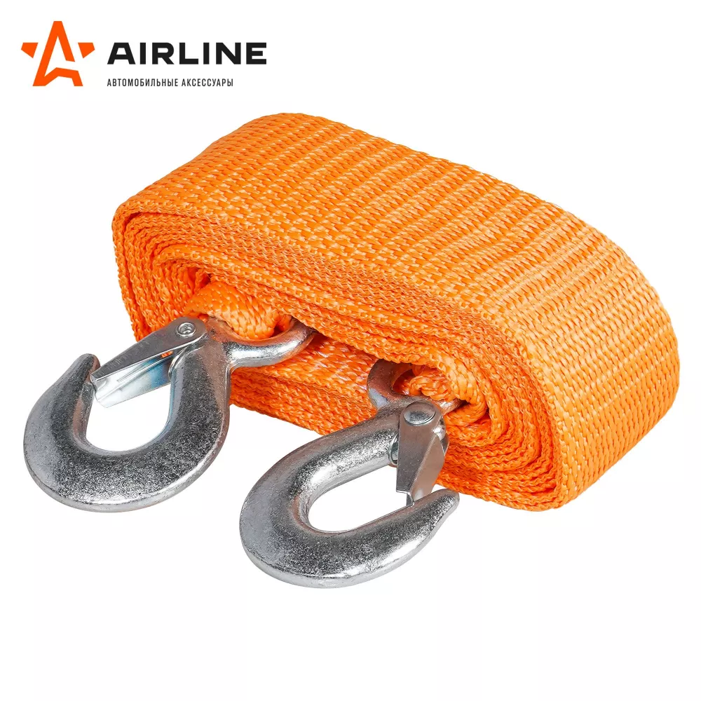 Трос буксировочный (лента) 3,5т, 4м, 2 крюка - Артикул ATRS35 - Производитель Airline - Фото, Отзывы, Цены 