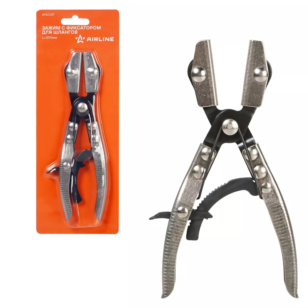 Зажим с фиксатором для шлангов L=200мм - Артикул ATSC027 - Производитель Airline - Фото, Отзывы, Цены 