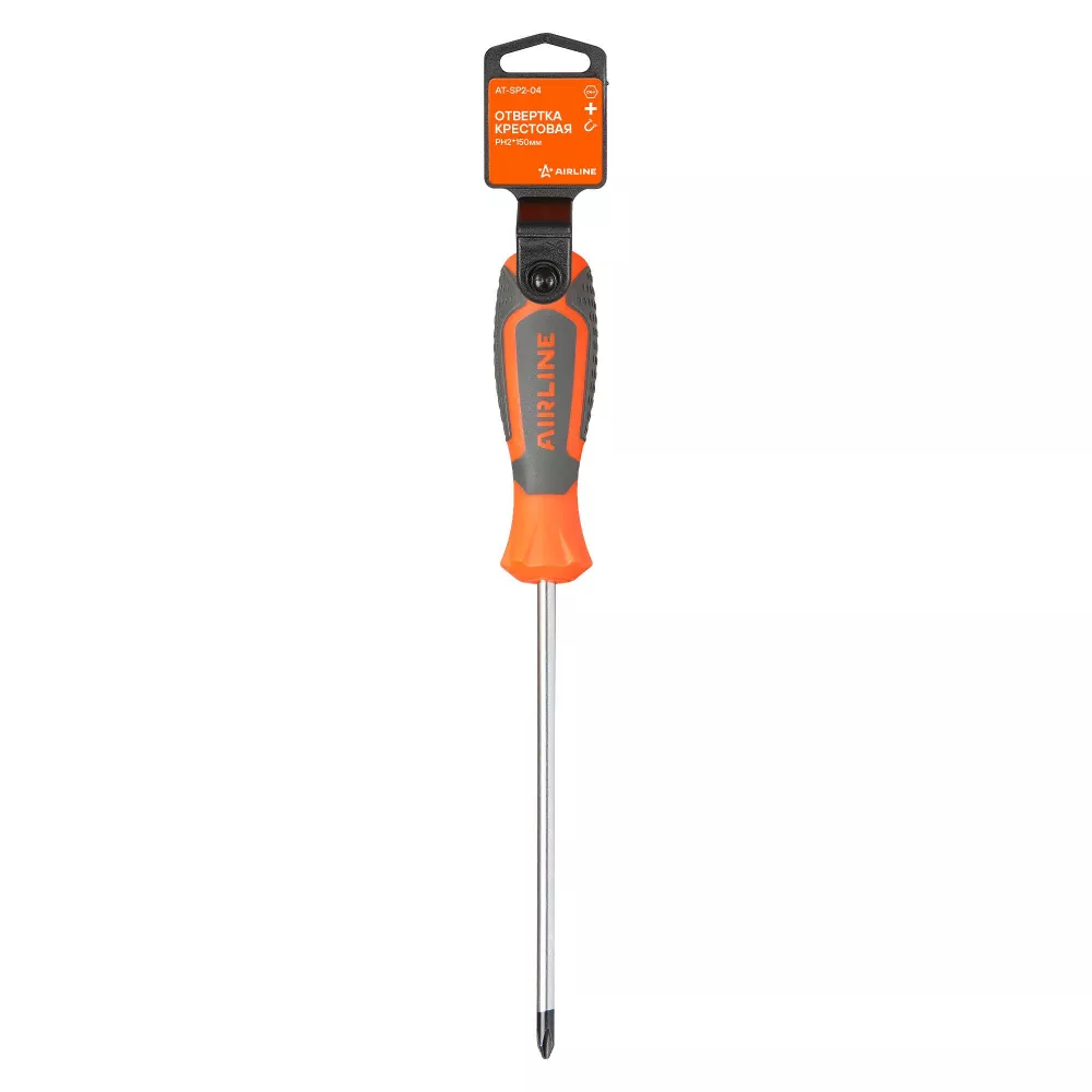 Отвертка крестовая PH2х150мм, магнитный наконечник - Артикул ATSP204 - Производитель Airline - Фото, Отзывы, Цены 