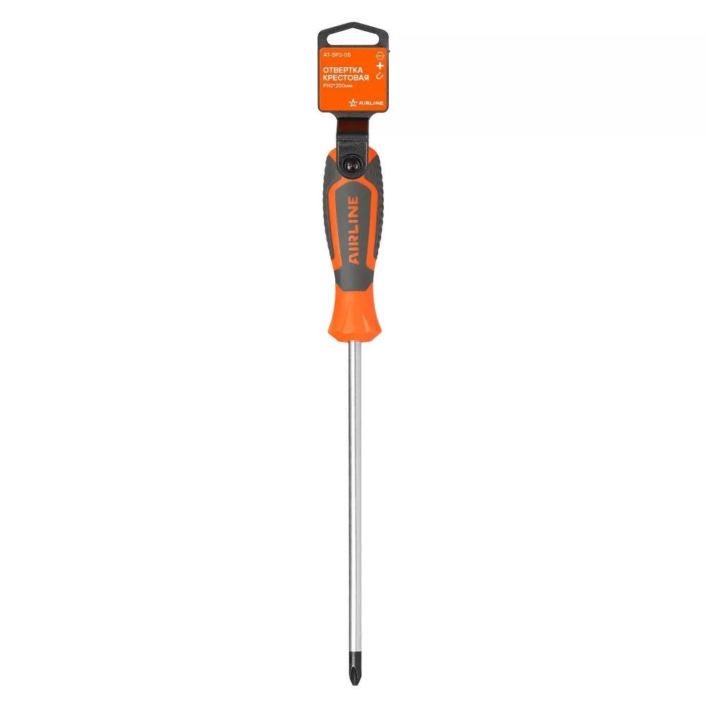 Отвертка крестовая PH3х200мм, магнитный наконечник - Артикул ATSP305 - Производитель Airline - Фото, Отзывы, Цены 