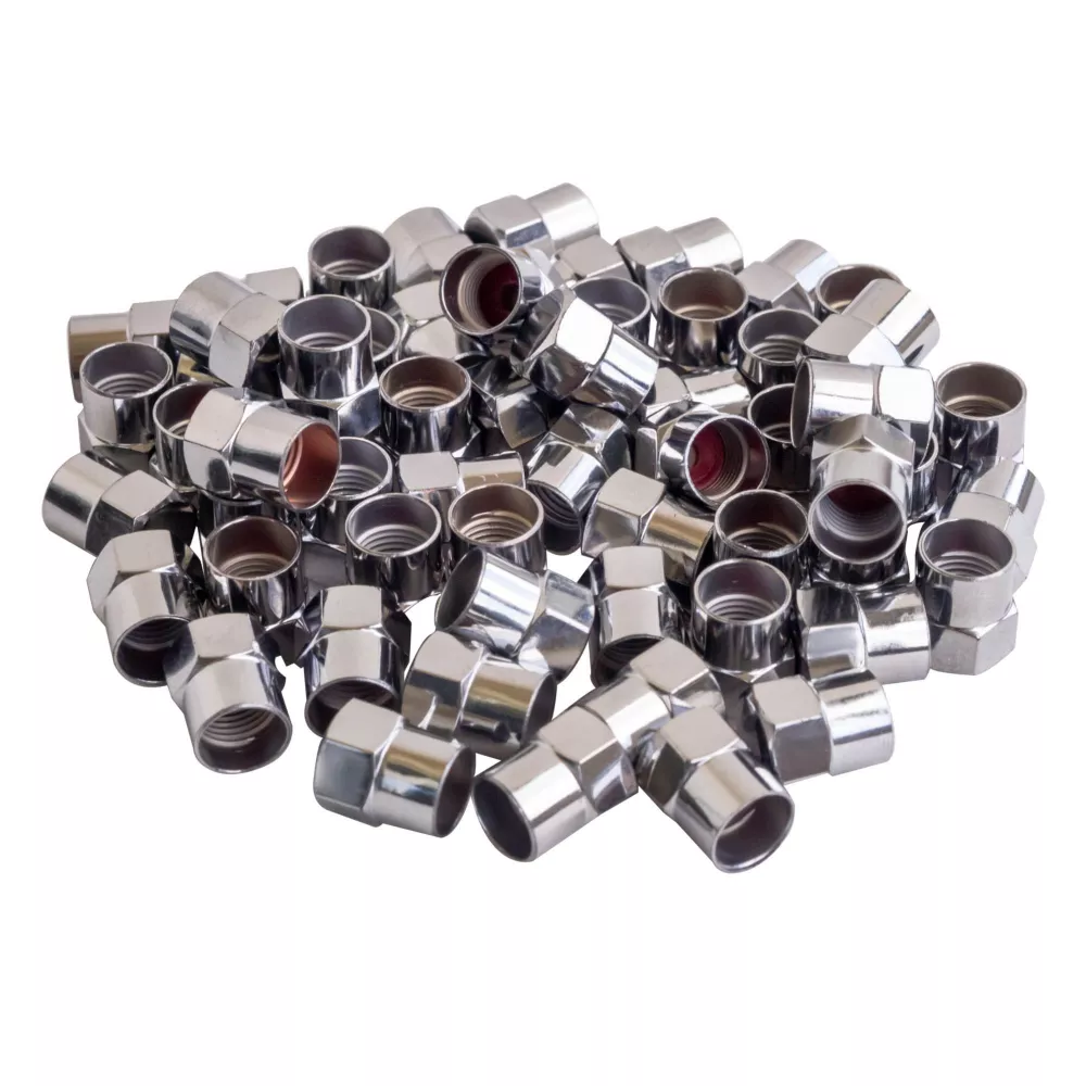 Колпачки на шинный вентиль, шестигранные, пластик, цвет хром (60 шт.) - Артикул AVC6003 - Производитель Airline - Фото, Отзывы, Цены 