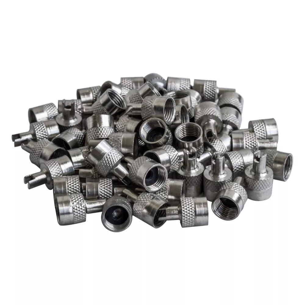 Колпачки на шинный вентиль с ключом, хром, металл (60 шт.) - Артикул AVC6004 - Производитель Airline - Фото, Отзывы, Цены 