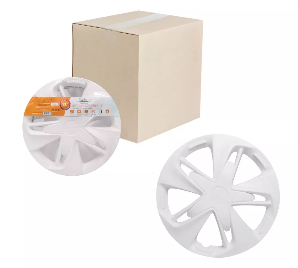 Колпаки колесные 13" "Супер Астра", белый, карбон, компл. 2 шт. - Артикул AWCC1321 - Производитель Airline - Фото, Отзывы, Цены 