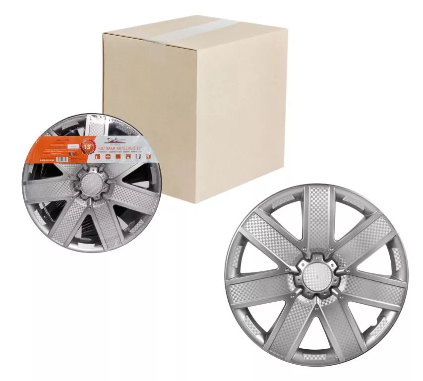 Колпаки колесные 14 Гелакси, серебристый, карбон, компл. 2 шт. - Артикул AWCC1419 - Производитель Airline - Фото, Отзывы, Цены 