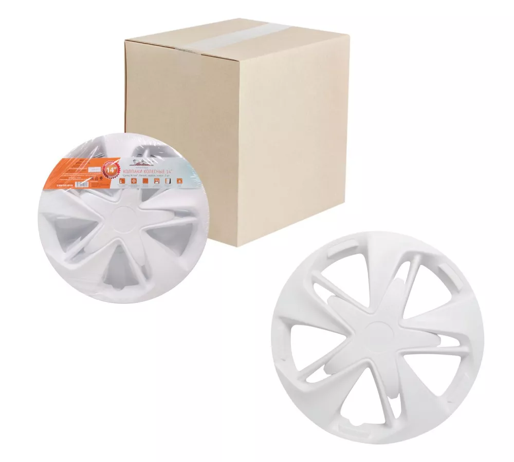 Колпаки колесные 14" "Супер Астра", белый, карбон, компл. 2 шт. - Артикул AWCC1426 - Производитель Airline - Фото, Отзывы, Цены 