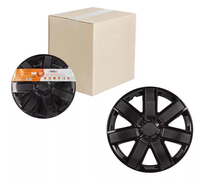 Колпаки колесные 15 Гелакси, черный глянец, карбон, компл. 2 шт.() - Артикул AWCC1522 - Производитель Airline - Фото, Отзывы, Цены 