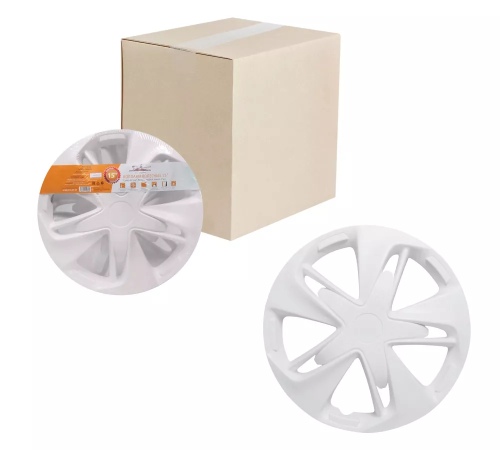 Колпаки колесные 15 Супер Астра, белый, карбон, компл. 2 шт. - Артикул AWCC1526 - Производитель Airline - Фото, Отзывы, Цены 