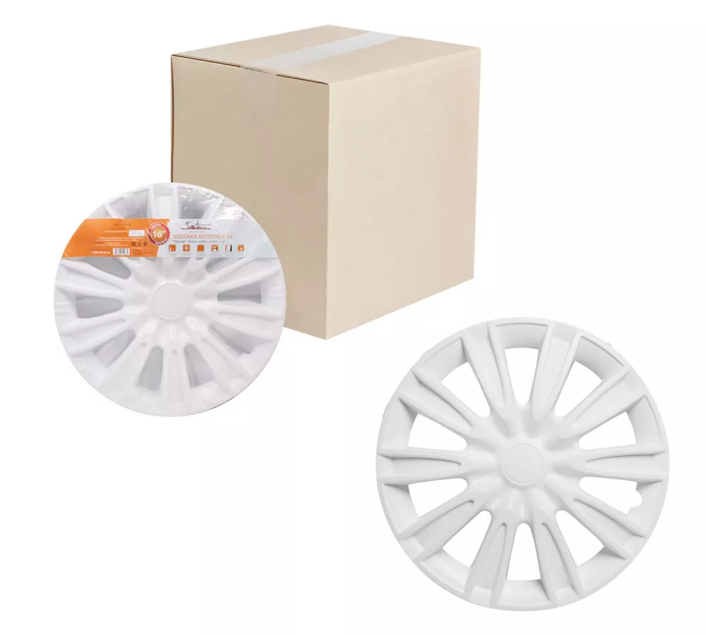 Колпаки колесные 16 Торнадо, белый, карбон, компл. 2 шт. - Артикул AWCC1631 - Производитель Airline - Фото, Отзывы, Цены 