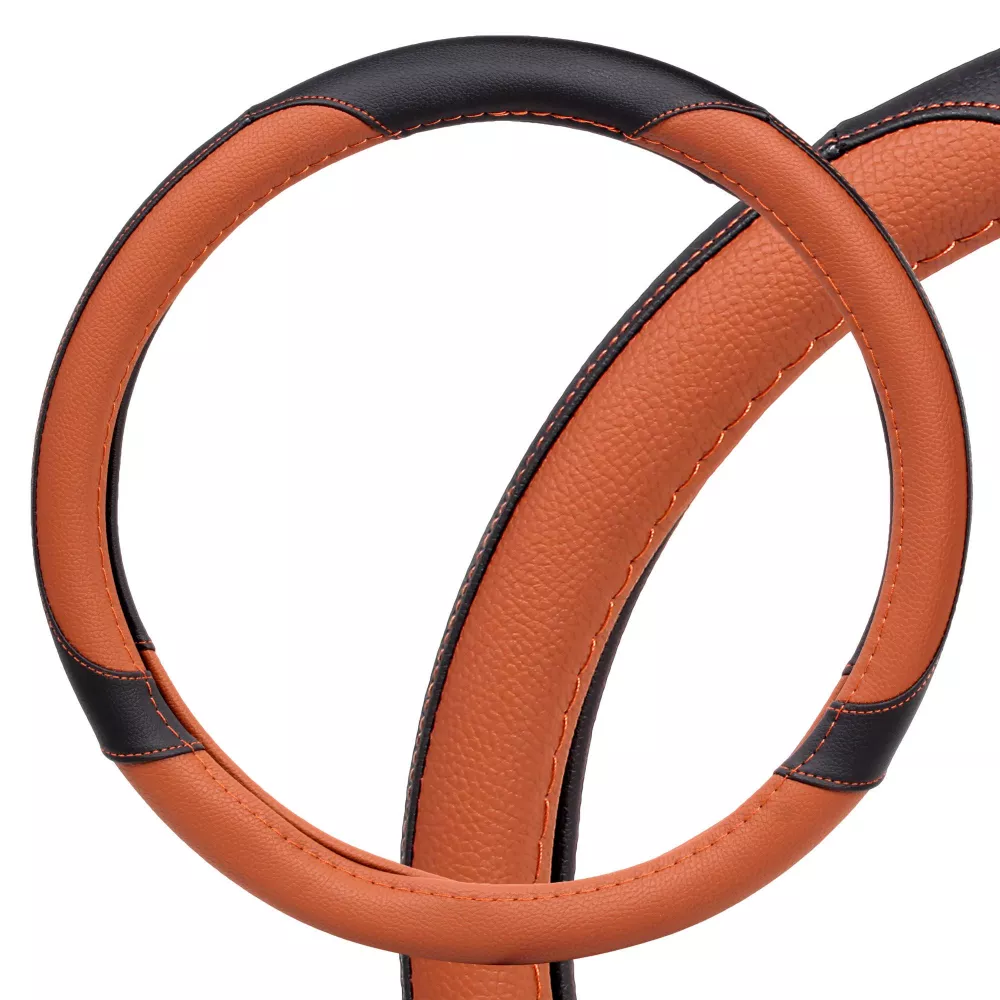 Оплетка на руль, искусственная кожа, коричневая/черная, 40 см / L - Артикул AWCCM05L - Производитель Airline - Фото, Отзывы, Цены 