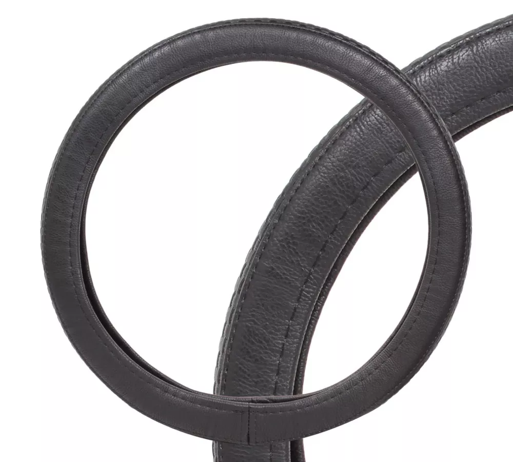 Оплетка на руль комбинированная, гладкая/рельфная кожа, черная, 37-39 см/М - Артикул AWCRS14M - Производитель Airline - Фото, Отзывы, Цены 