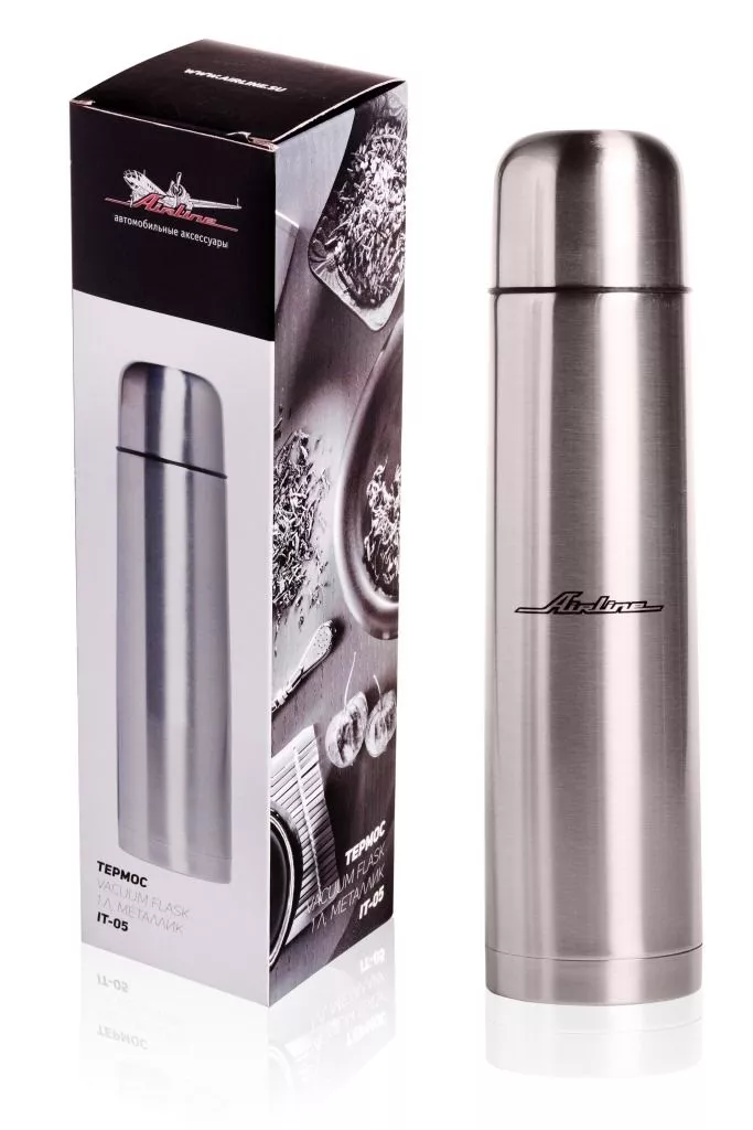 Термос 1л., металлик - Артикул IT05 - Производитель Airline - Фото, Отзывы, Цены 