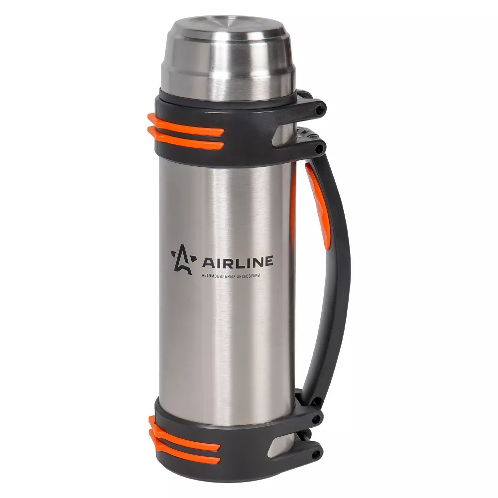 Термос с ручкой 1,5 л., нержавеющая сталь, цвет металлик - Артикул IT07 - Производитель Airline - Фото, Отзывы, Цены 