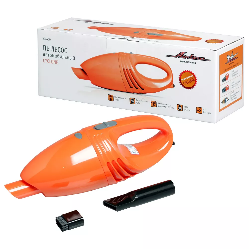 Пылесос CYCLONE 4000PA (120 Вт, 0,4л) - Артикул VCA00 - Производитель Airline - Фото, Отзывы, Цены 