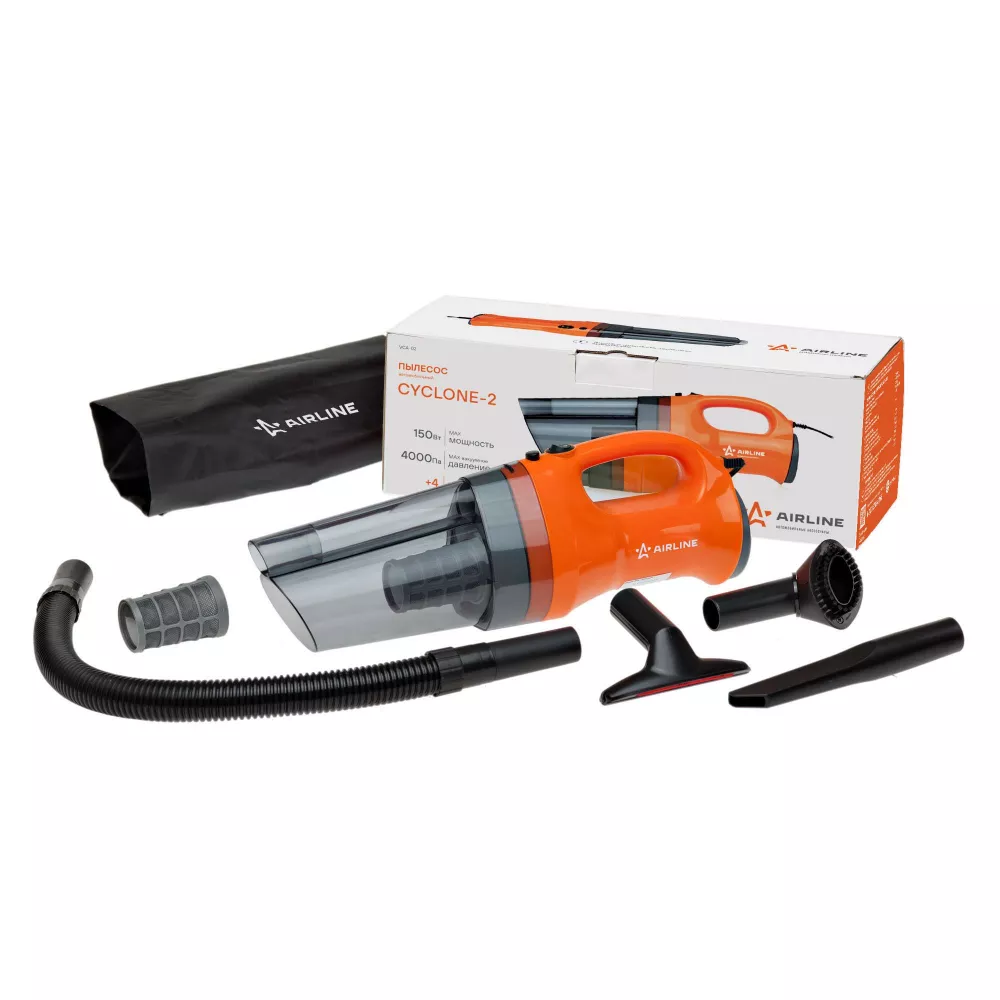 Пылесос CYCLONE-2 4000PA в сумке (150Вт, 0,5л) - Артикул VCA02 - Производитель Airline - Фото, Отзывы, Цены 