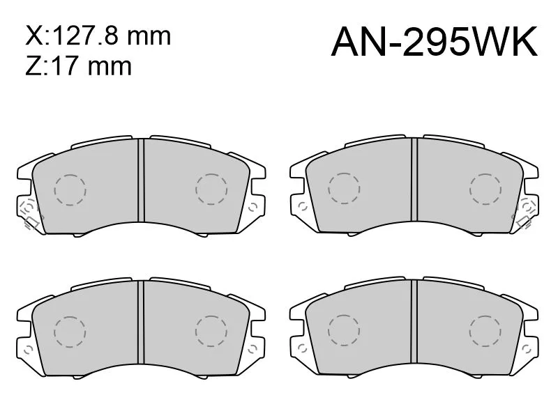 Колодки тормозные (Спереди) Subaru Impreza 92-07 / Legacy 89-03 / Outback 98-03 - Артикул AN295WK - Производитель Akebono - Фото, Отзывы, Цены 