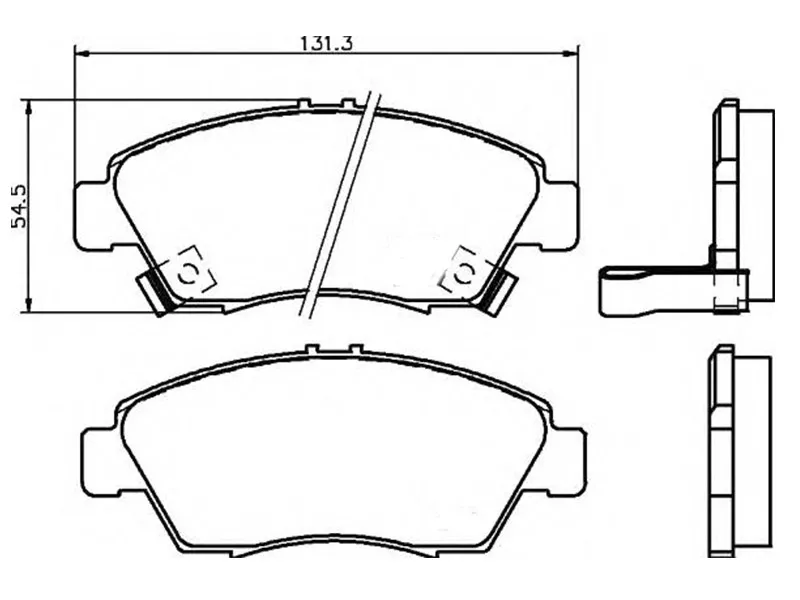 Колодки тормозные (Спереди) Honda Fit 01-07 / Capa 98-02 / Jazz 02-15 - Артикул AN377WK - Производитель Akebono - Фото, Отзывы, Цены 